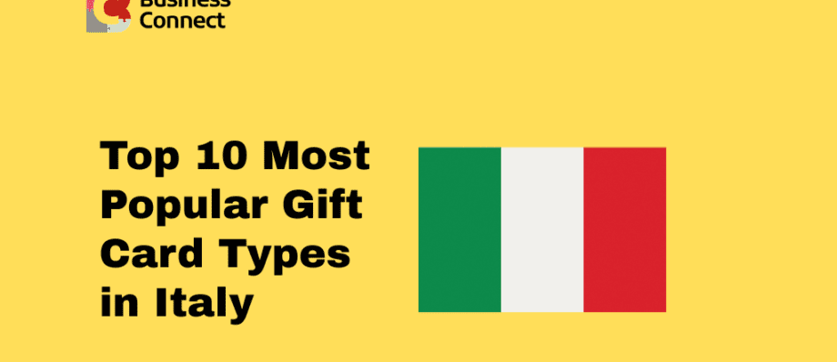 Top 10 Most Popular Gift Card Types in Italy