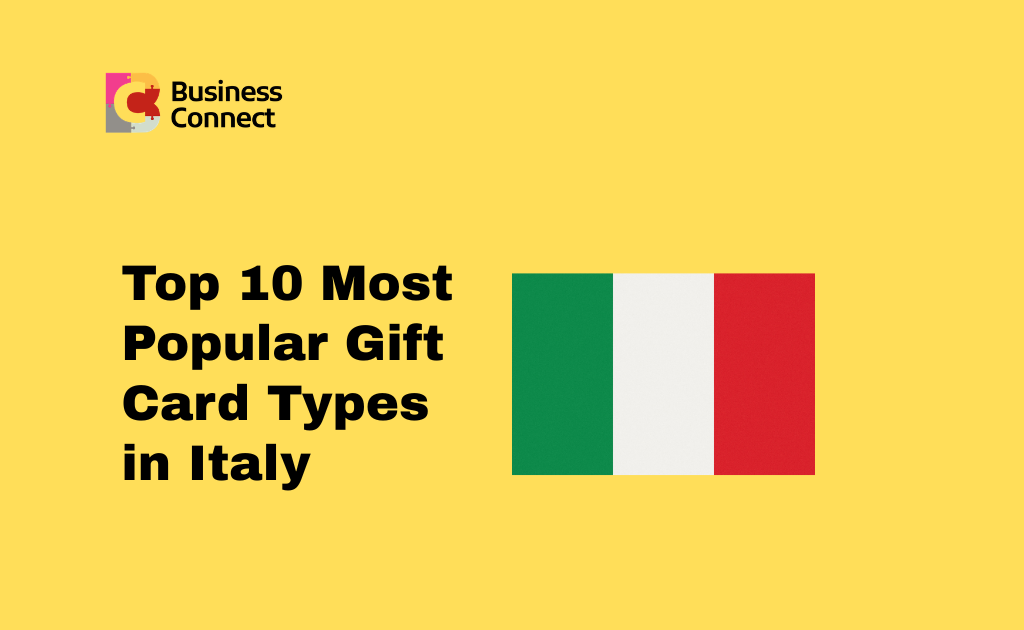 Top 10 Most Popular Gift Card Types in Italy